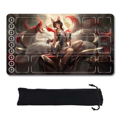 Ahri - League Of Legends Riftbound Playmat 24x14 in + Free Storage Bag