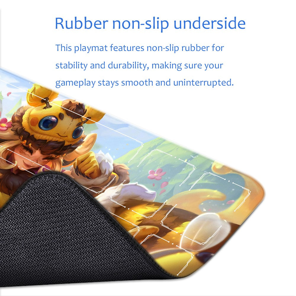 Beeko - League Of Legends Riftbound Playmat 24x14 in + Free Storage Bag