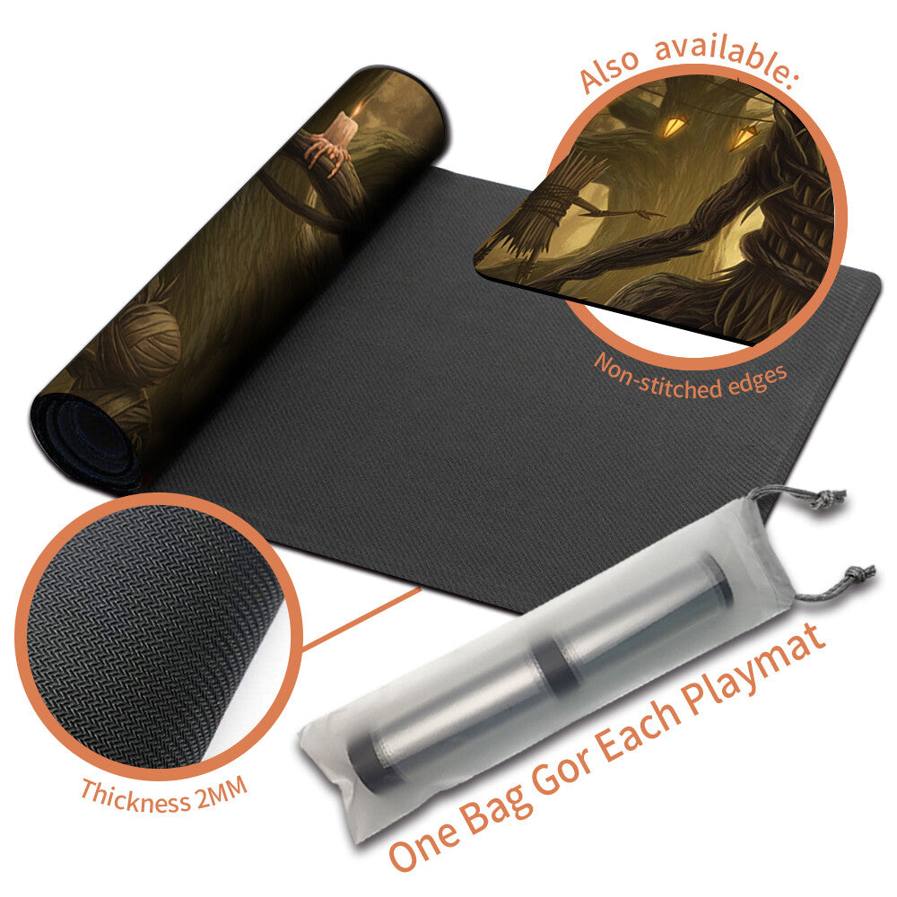 CROSSROADS CANDLEGUIDE -Board Game MTG Playmat Magic The Gathering Playmat Stitched Edge