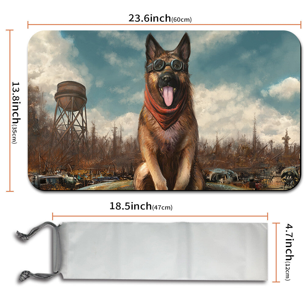DOGMEAT, EVER LOYAL - Magic The Gathering MTG Playmat TCG CCG MTG Playmat Stitched Edge