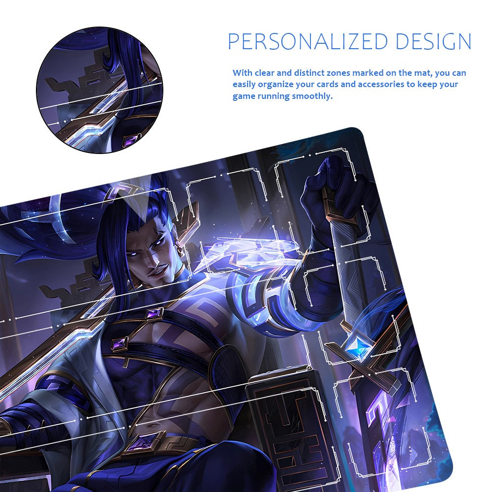 Yasuo - League Of Legends Riftbound Playmat 24x14 in + Free Storage Bag