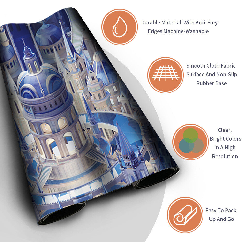 ISLAND - Magic The Gathering MTG Playmat TCG CCG MTG Playmat Stitched Edge