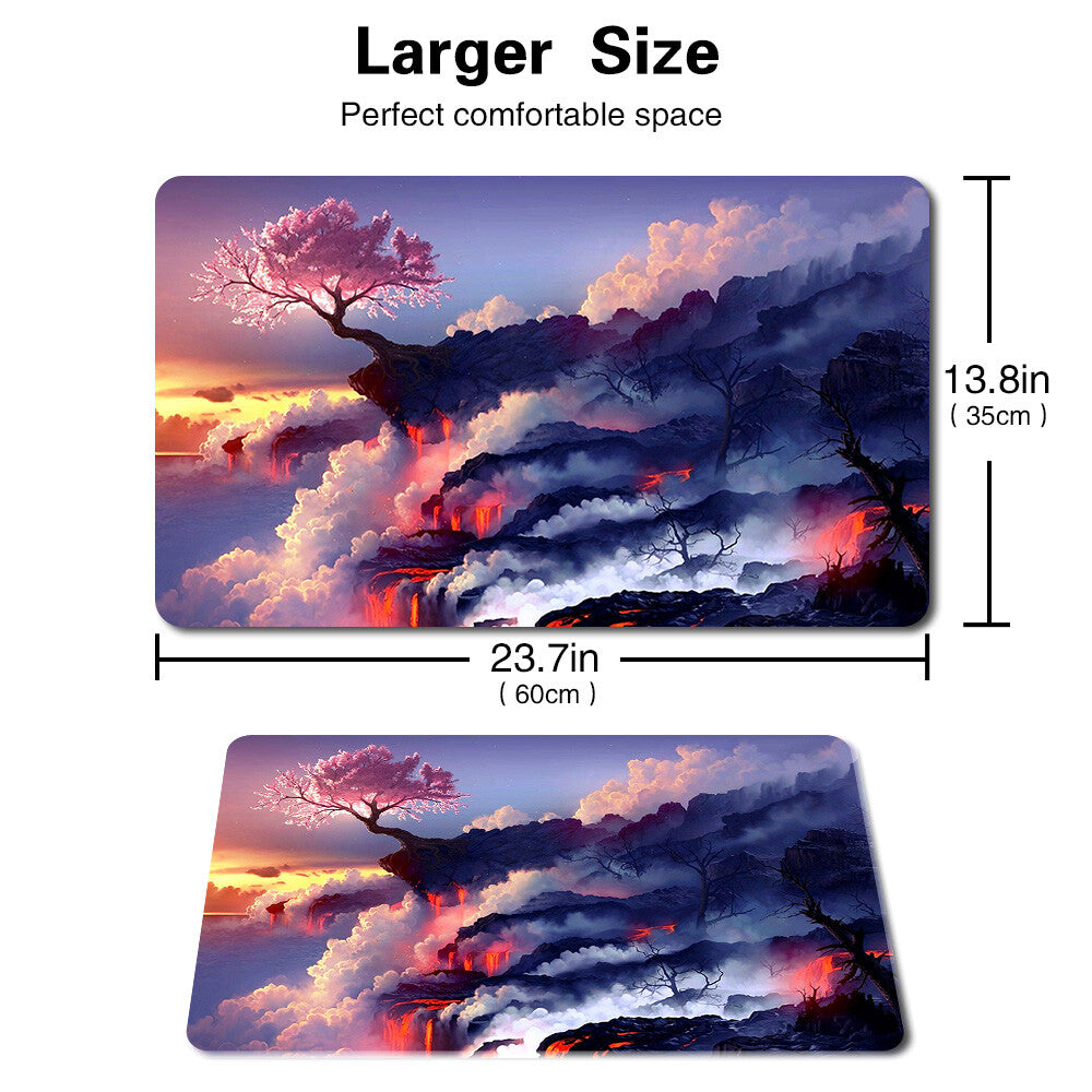 Pink tree - Board Game MTG Playmat Games Mousepad Play Mat of TCG Stitched Edge