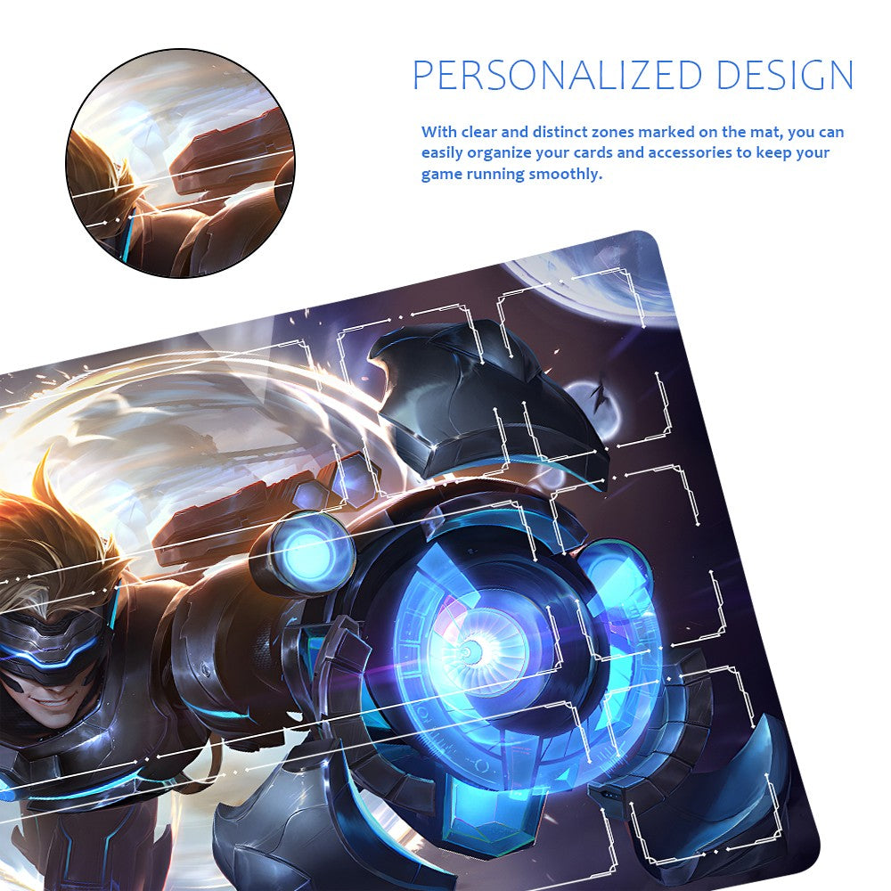 Ezreal - League Of Legends Riftbound Playmat 24x14 in + Free Storage Bag