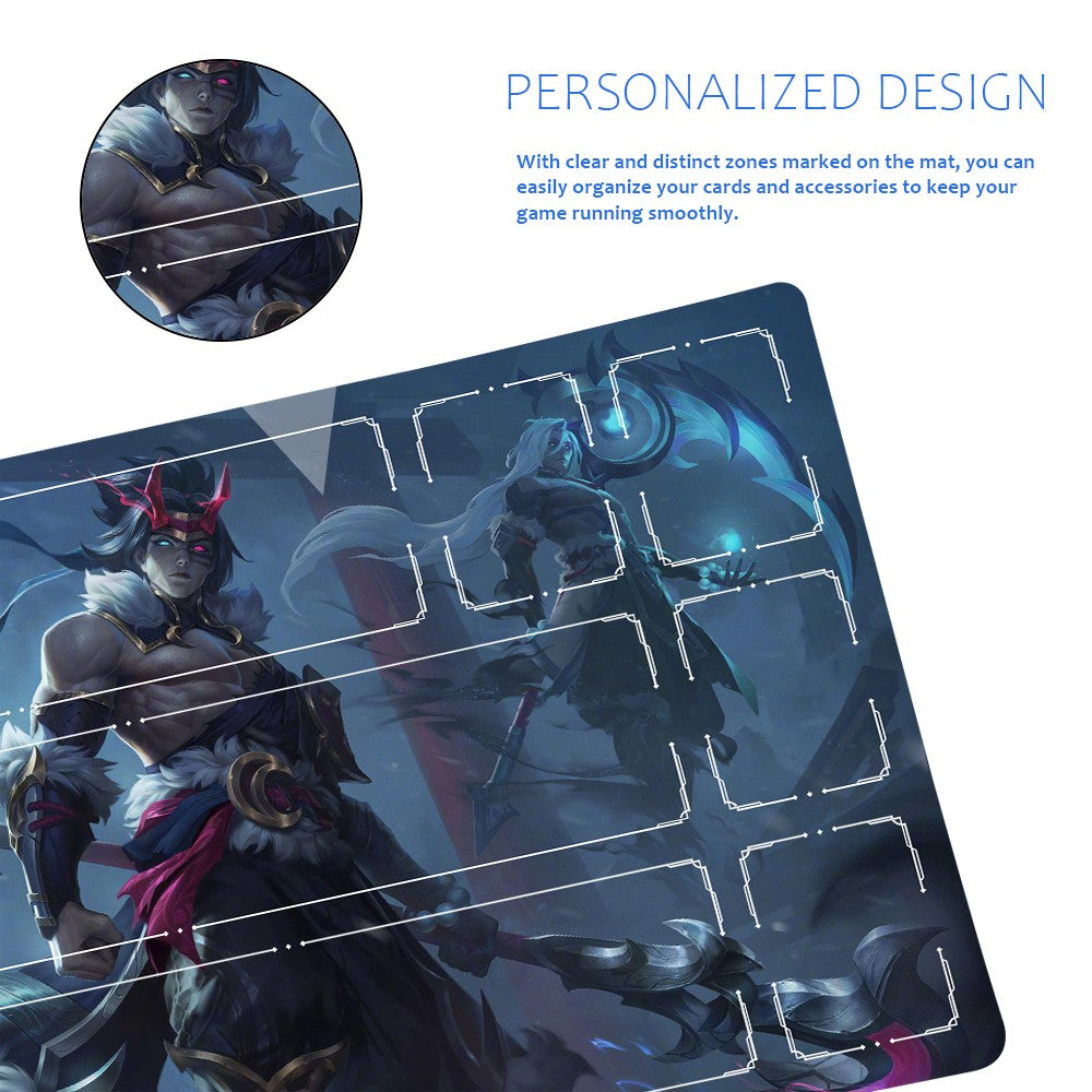 Kayn - League Of Legends Riftbound Playmat 24x14 in + Free Storage Bag