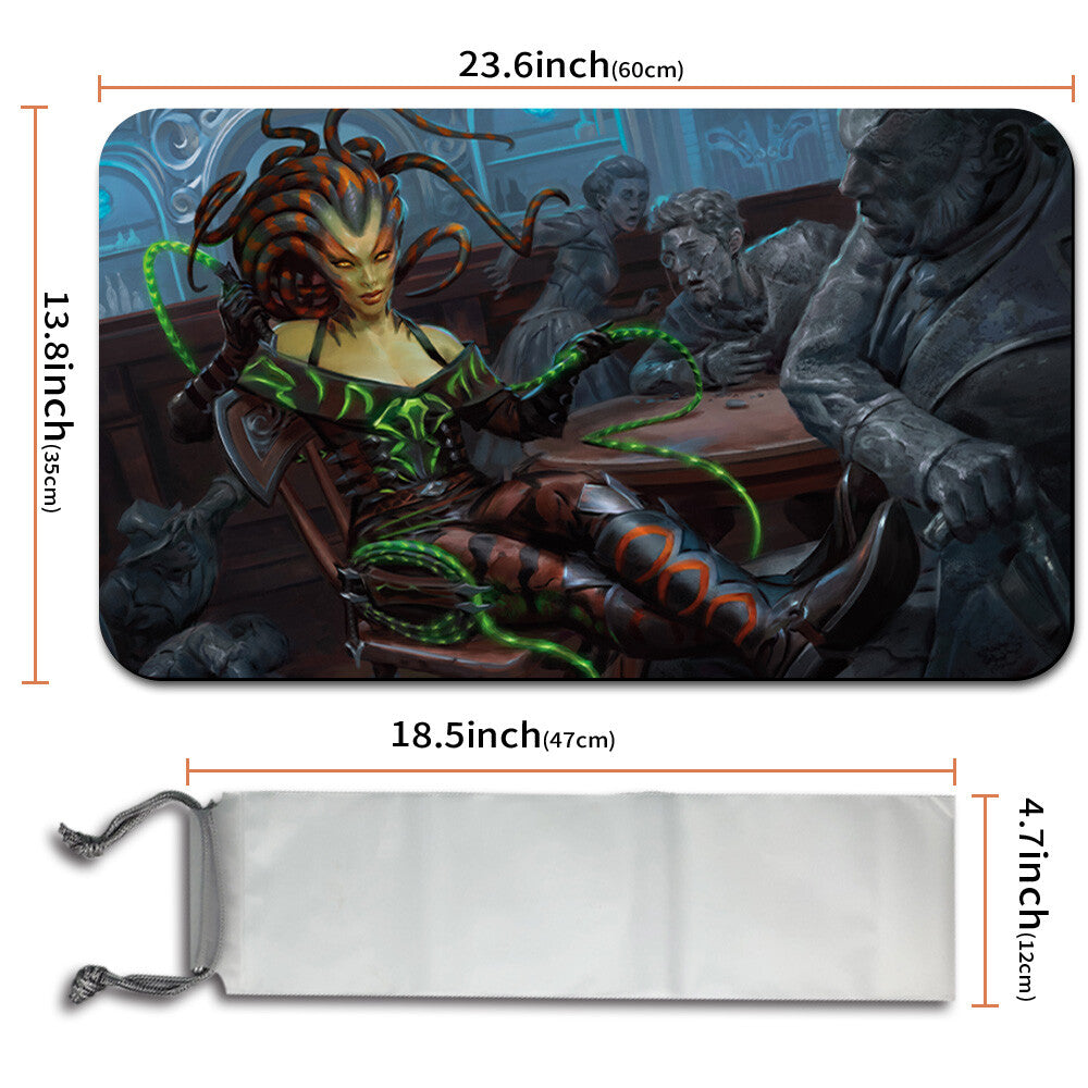 VRASKA, THE SILENCER - Magic The Gathering MTG Playmat TCG CCG MTG Playmat Stitched Edge