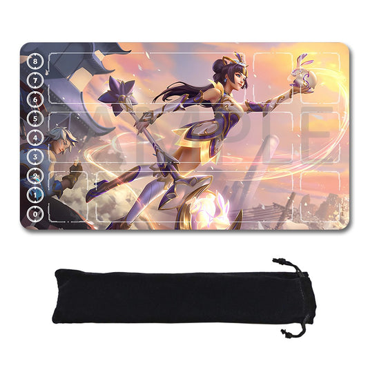 LUX - League Of Legends Riftbound Playmat 24x14 in + Free Storage Bag