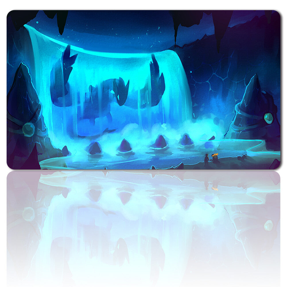 204724 - Board Game Pokemon Lugia Playmat Stitched Edge Games Mousepad Play Mat of TCG