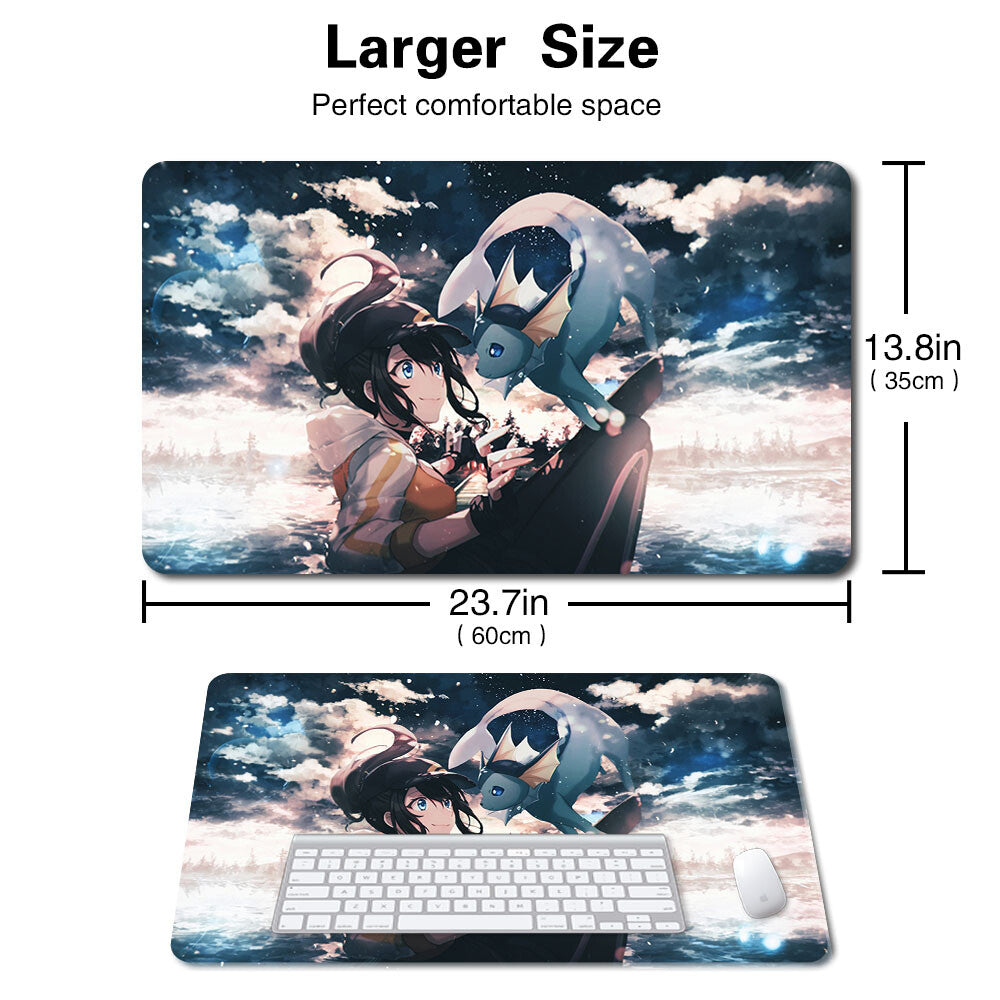 747562 - Board Game Pokemon Vaporeon Playmat Stitched Edge Games Mousepad Play Mat of TCG