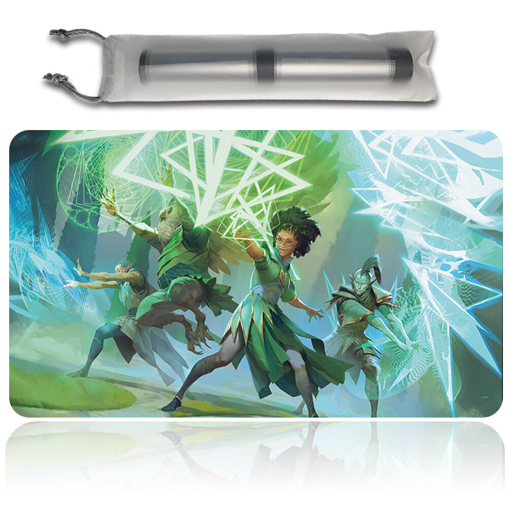 QUANDRIX COMMAND - Board Game MTG Playmat Mousepad Playmat of MTG TCG CCG Stitched Edge