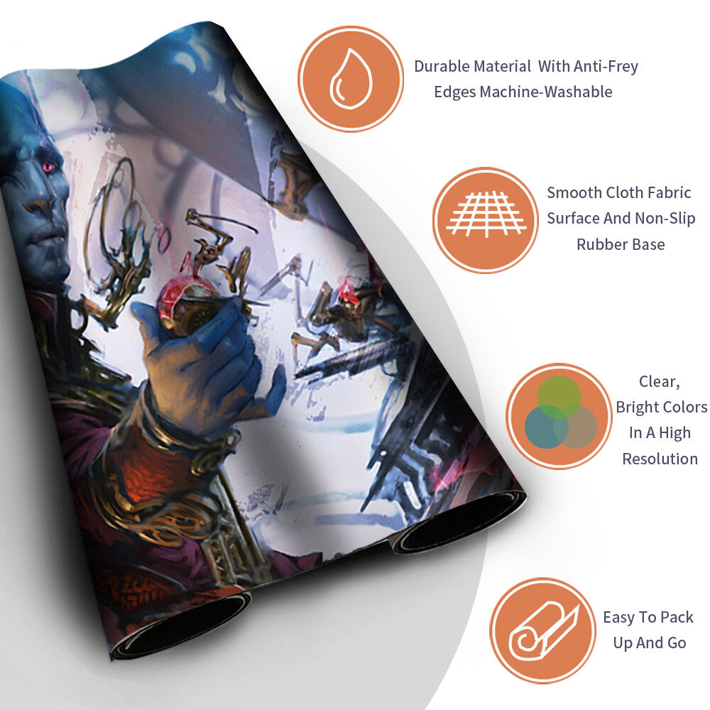 DOVNI BAAN - Board Game MTG Playmat Mousepad Playmat of TCG CCG Stitched Edge