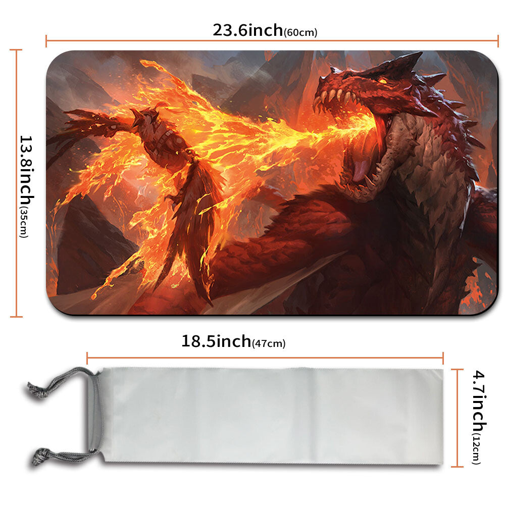 MOLTEN EXHALE - Magic The Gathering MTG Playmat TCG CCG MTG Playmat Stitched Edge