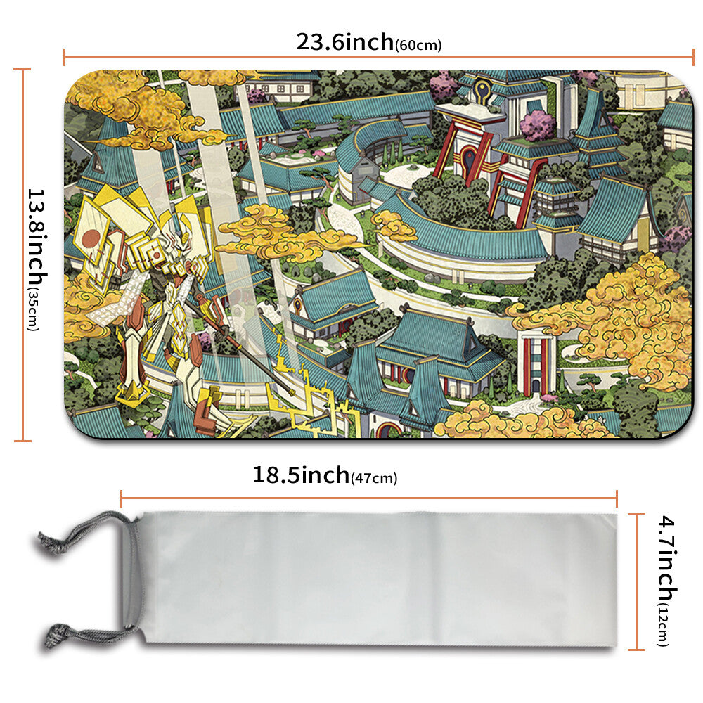 UKIYO-E PLAINS -Board Game MTG Playmat Mouse Pad Playmat of MTG TCG CCG Stitched Edge