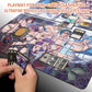 Yugioh Playmat Stitched Edge With Card Zones Yugioh Mouse pad Playmat Stitched Edge of Yugioh TCG