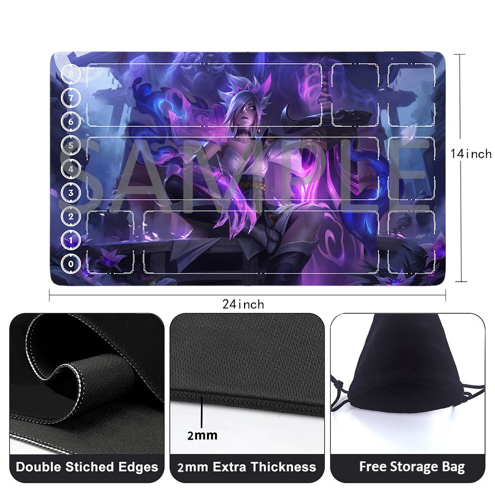 Riven - League Of Legends Riftbound Playmat 24x14 in + Free Storage Bag