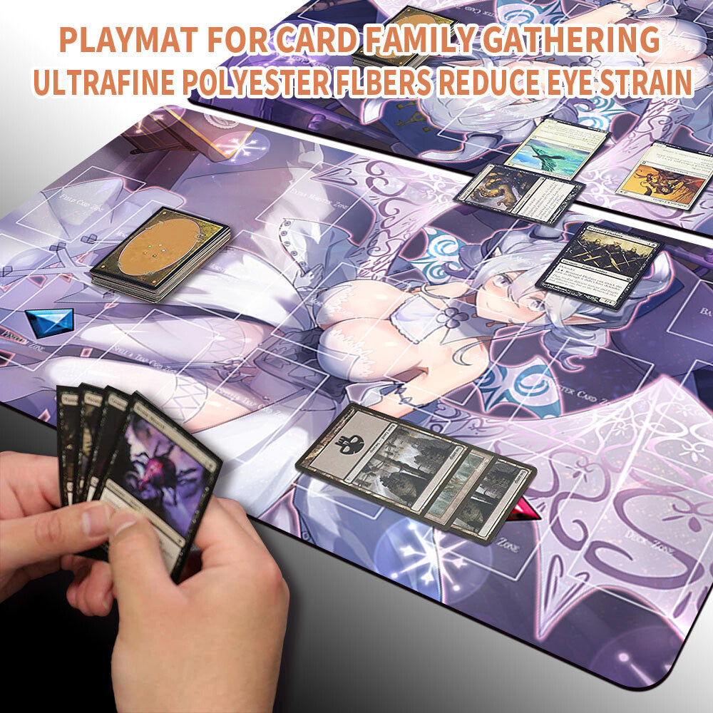 Yugioh Playmat Stitched Edge With Card Zones Yugioh Mouse pad Playmat Stitched Edge of Yugioh TCG | 3595833