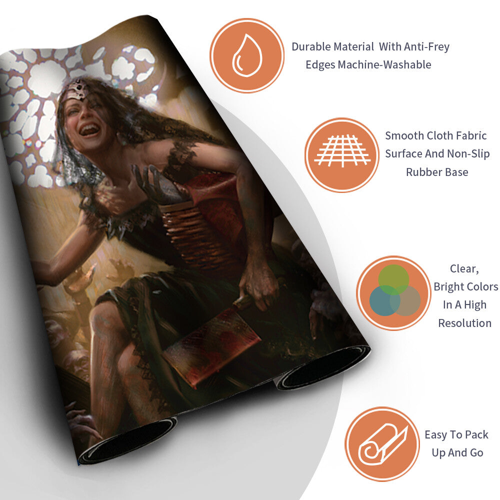 GISA, GLORIOUS RESURRECTOR Board Game MTG Playmat Mousepad Playmat of MTG TCG Stitched Edge