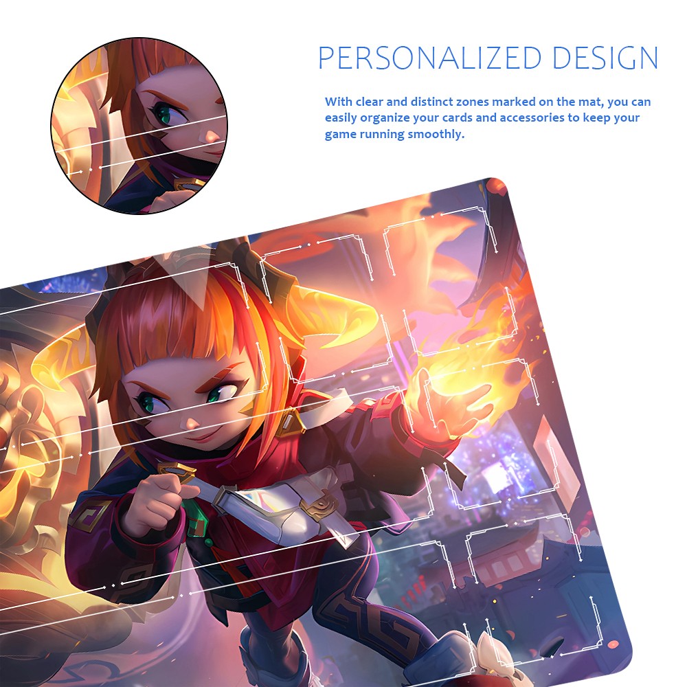 Annie Hastur - League Of Legends Riftbound Playmat 24x14 in + Free Storage Bag