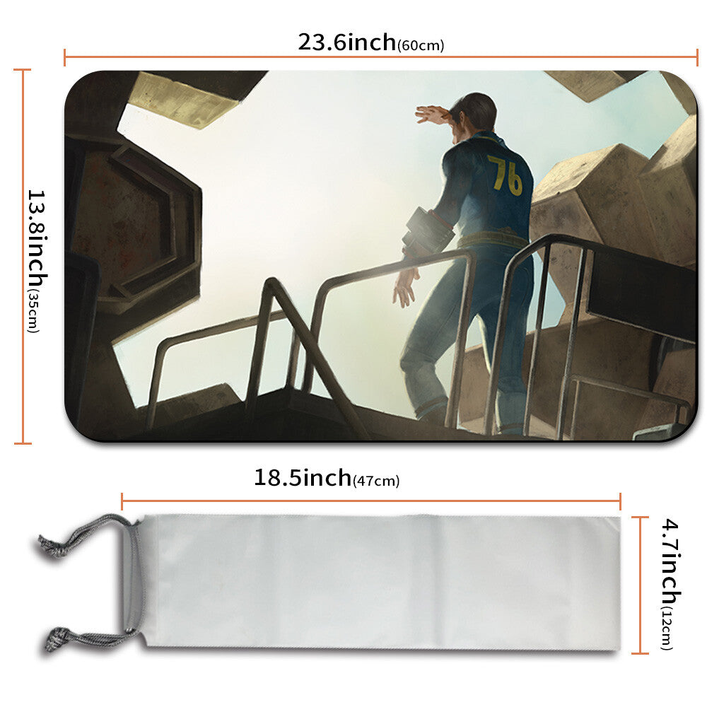 OPEN THE VAULTS - Magic The Gathering MTG Playmat TCG CCG MTG Playmat Stitched Edge