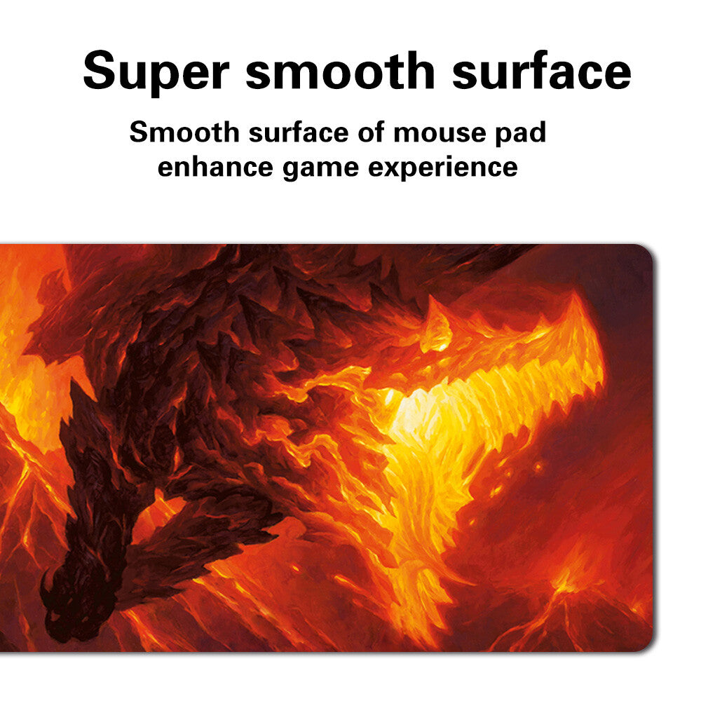 Volcanic Dragon - Board Game MTG Playmat Games Mousepad Play Mat of TCG Stitched Edge