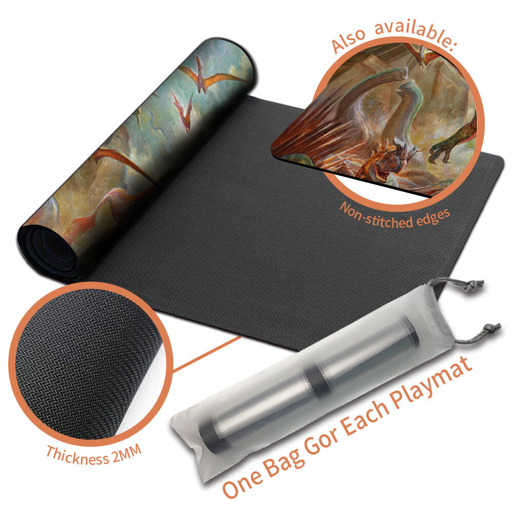 GISHATH, SUN'S AVATAR - Magic The Gathering MTG Playmat TCG CCG MTG Playmat Stitched Edge