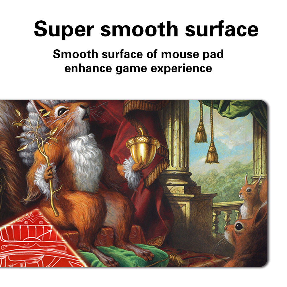 Earl Of Squirrel - Board Game MTG Playmat Games Mousepad Play Mat of TCG Stitched Edge
