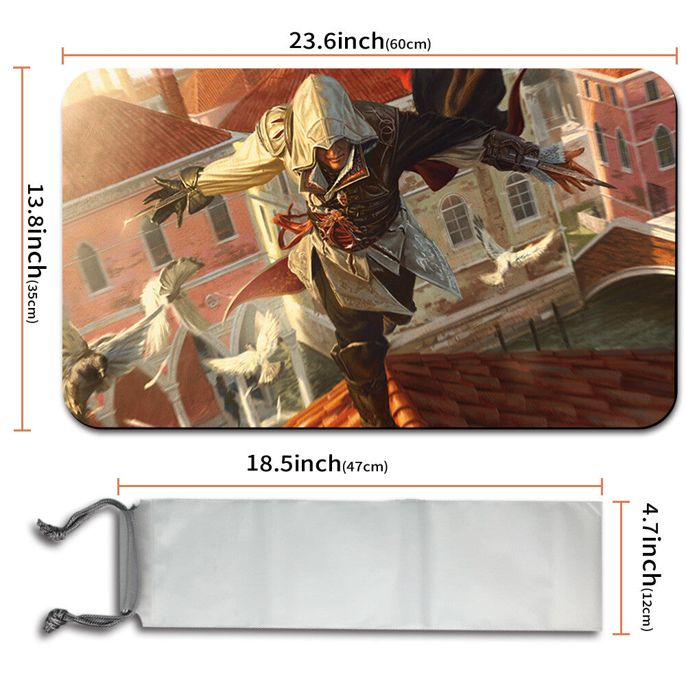 EZIO, BLADE OF VENGEANCE - Magic The Gathering MTG Playmat TCG CCG MTG Playmat Stitched Edge