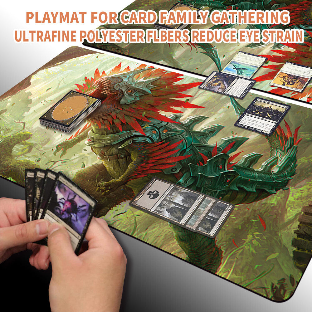 HULKING RAPTOR - Magic The Gathering MTG Playmat TCG CCG MTG Playmat Stitched Edge