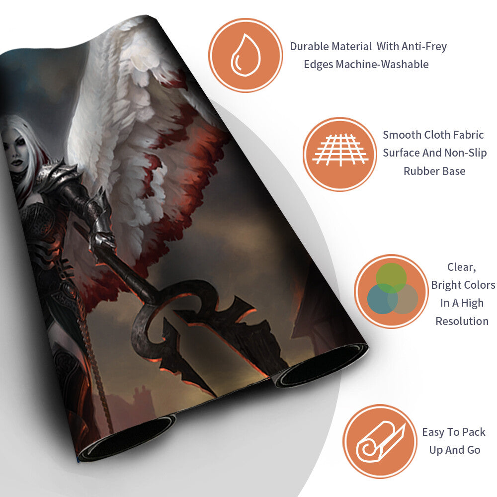 Avacyn the Purifier - Magic The Gathering MTG Playmat TCG CCG MTG Playmat Stitched Edge