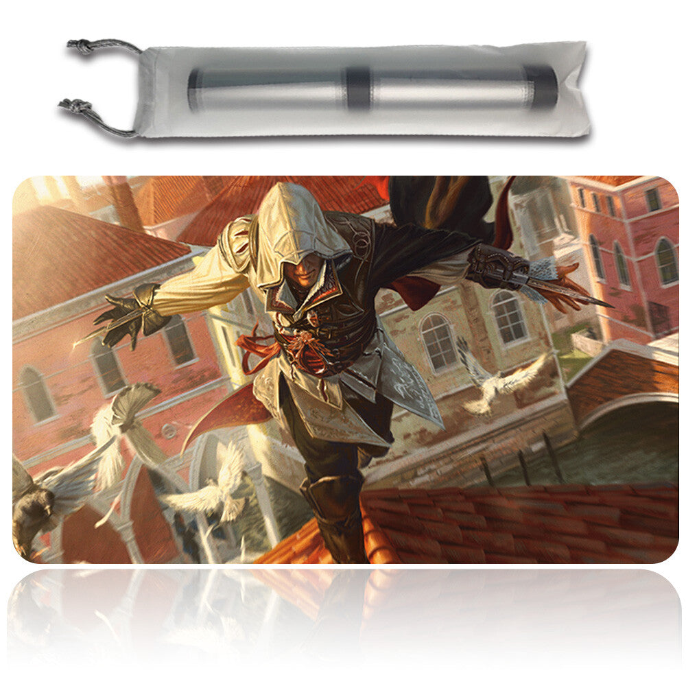 EZIO, BLADE OF VENGEANCE - Magic The Gathering MTG Playmat TCG CCG MTG Playmat Stitched Edge