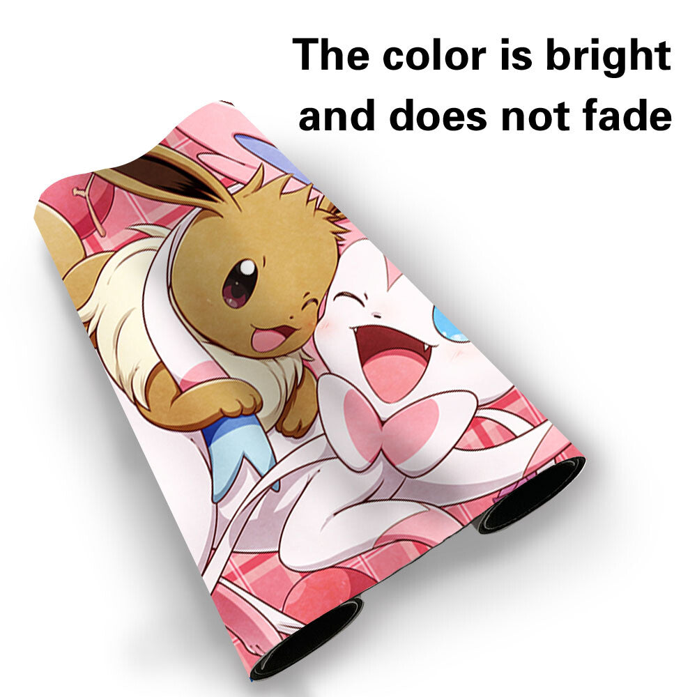 543302 - Board Game Pokemon Eevee Playmat Stitched Edge Games Mousepad Play Mat of TCG