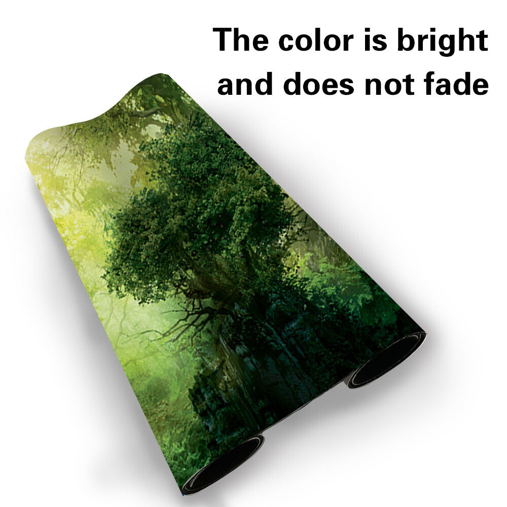 Green-Mana-Forest - Board Game MTG Playmat Games Mousepad Play Mat of TCG Stitched Edge
