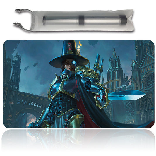 INQUISITOR GREYFAX- Board Game MTG Playmat Mousepad Playmat of TCG CCG Stitched Edge