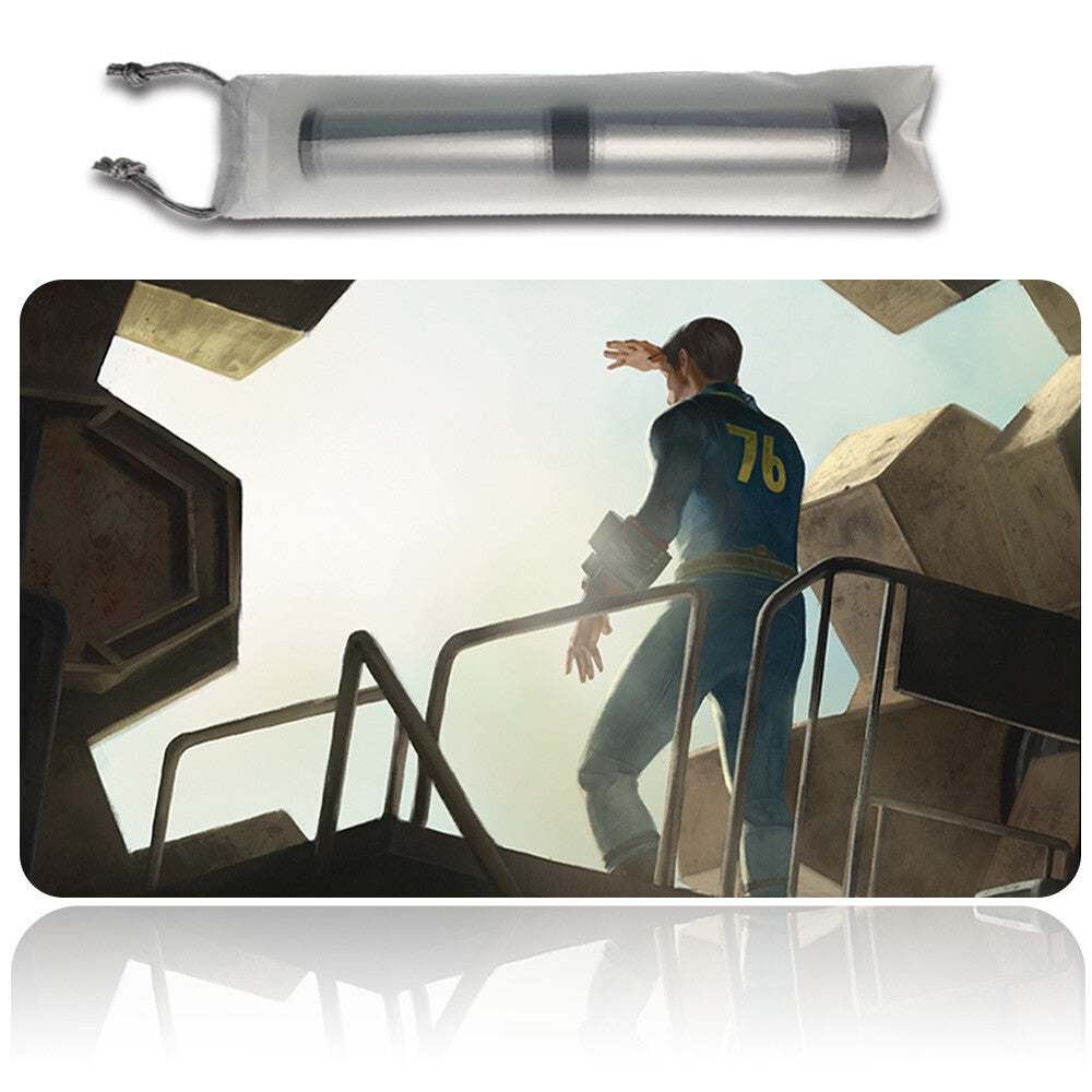 OPEN THE VAULTS - Magic The Gathering MTG Playmat TCG CCG MTG Playmat Stitched Edge