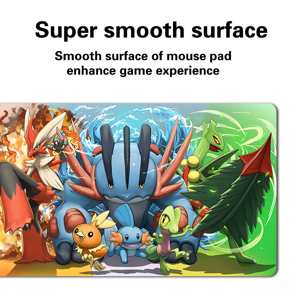 993527 - Board Game Mega Pokemon Playmat Stitched Edge Games Mousepad Play Mat of TCG
