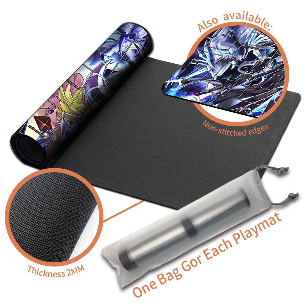 Yugioh Playmat Stitched Edge With Card Zones Yugioh Mouse pad Playmat TCGPLAYMAT Yugioh Playmat Stitched Edge With Card Zones Yugioh Mouse pad Playmat TCGPLAYMAT