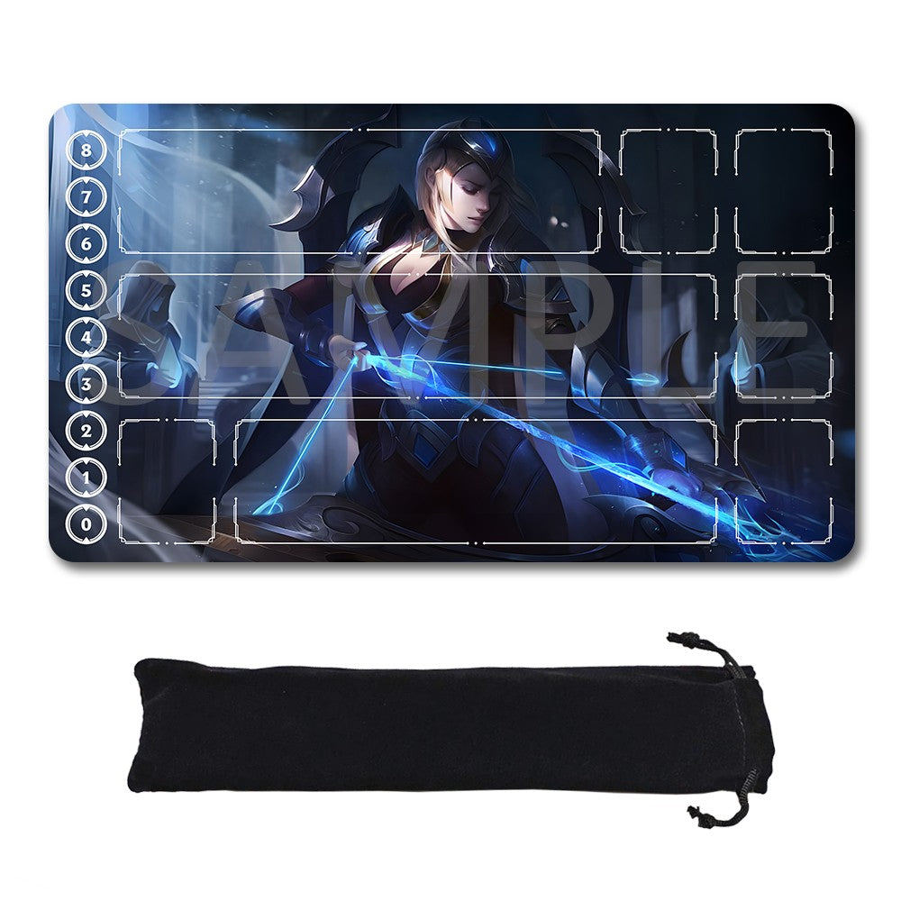 Ashe - League Of Legends Riftbound Playmat 24x14 in + Free Storage Bag