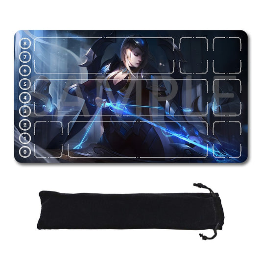 Ashe - League Of Legends Riftbound Playmat 24x14 in + Free Storage Bag
