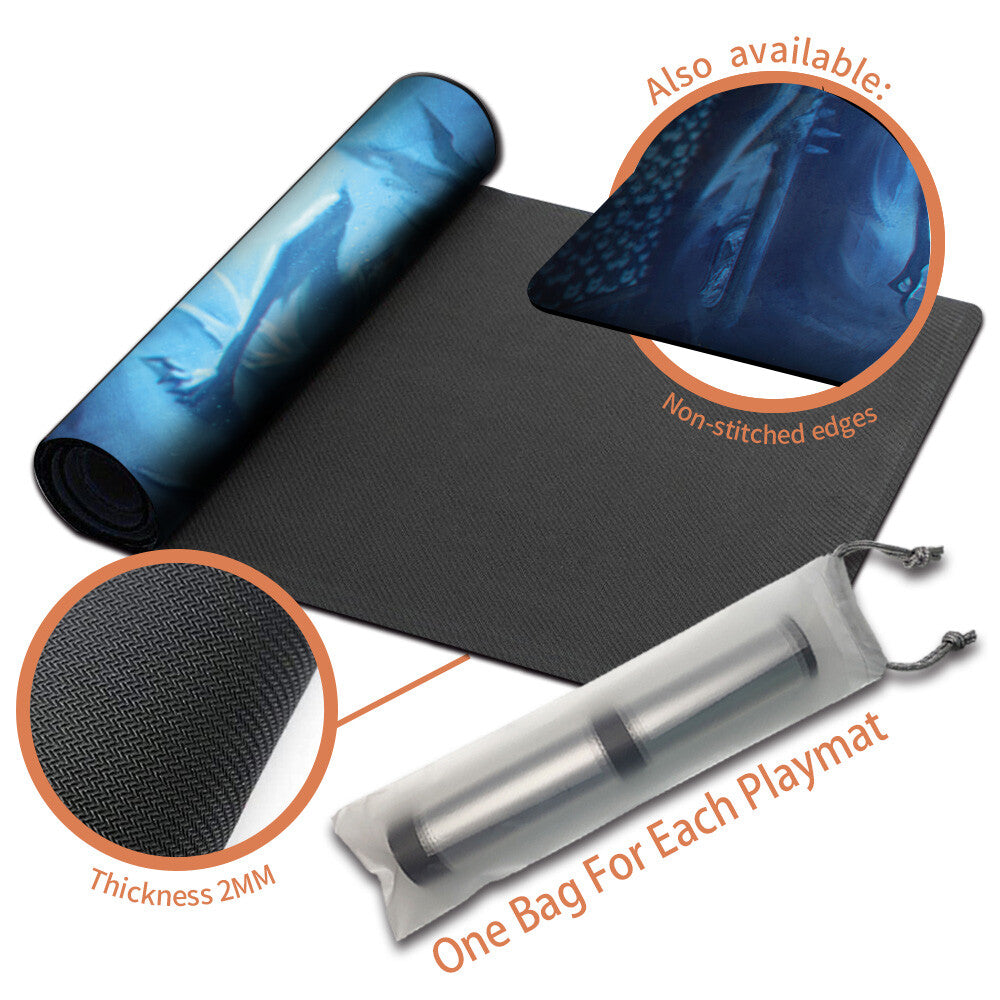 SILENT HALLCREEPER - Magic The Gathering MTG Playmat TCG CCG MTG Playmat Stitched Edge