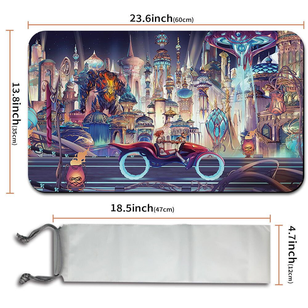 AVISHKAR LO-FI - Magic The Gathering MTG Playmat TCG CCG MTG Playmat Stitched Edge