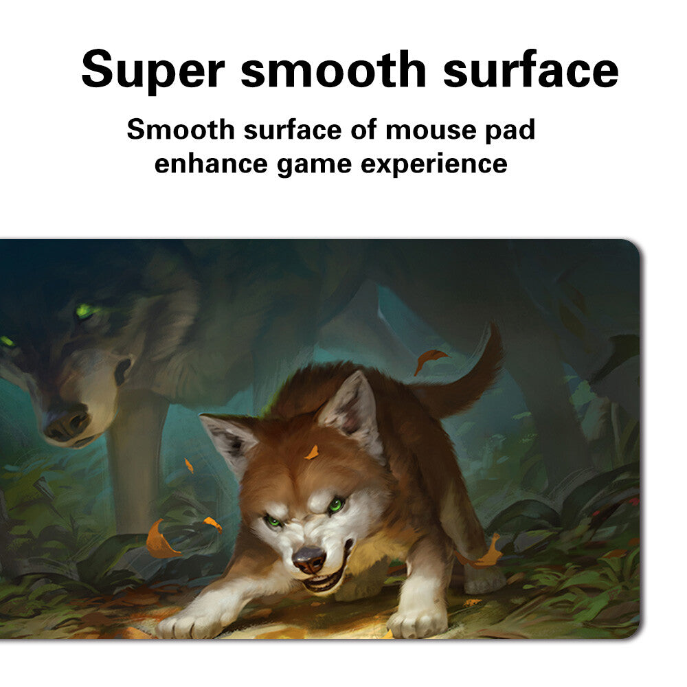 FEROCIOUS PUP - Board Game MTG Playmat Games Mousepad Play Mat of TCG Stitched Edge