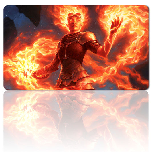 CHANDRA AWAKENED INFERNO - Board Game MTG Playmat Games Mousepad Play Mat of TCG Stitched Edge