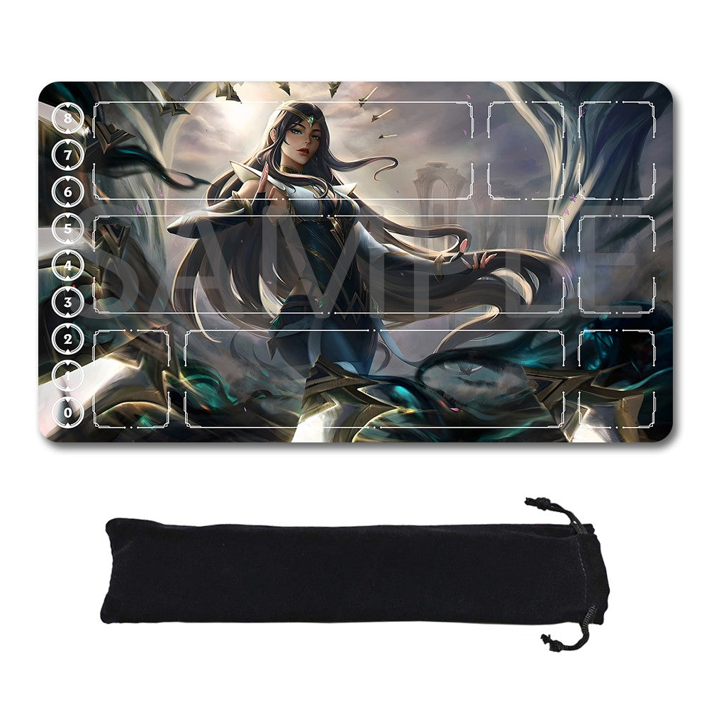 Irelia - League Of Legends Riftbound Playmat 24x14 in + Free Storage Bag