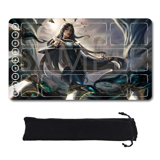 Irelia - League Of Legends Riftbound Playmat 24x14 in + Free Storage Bag