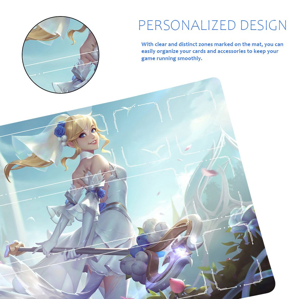 LUX - League Of Legends Riftbound Playmat 24x14 in + Free Storage Bag