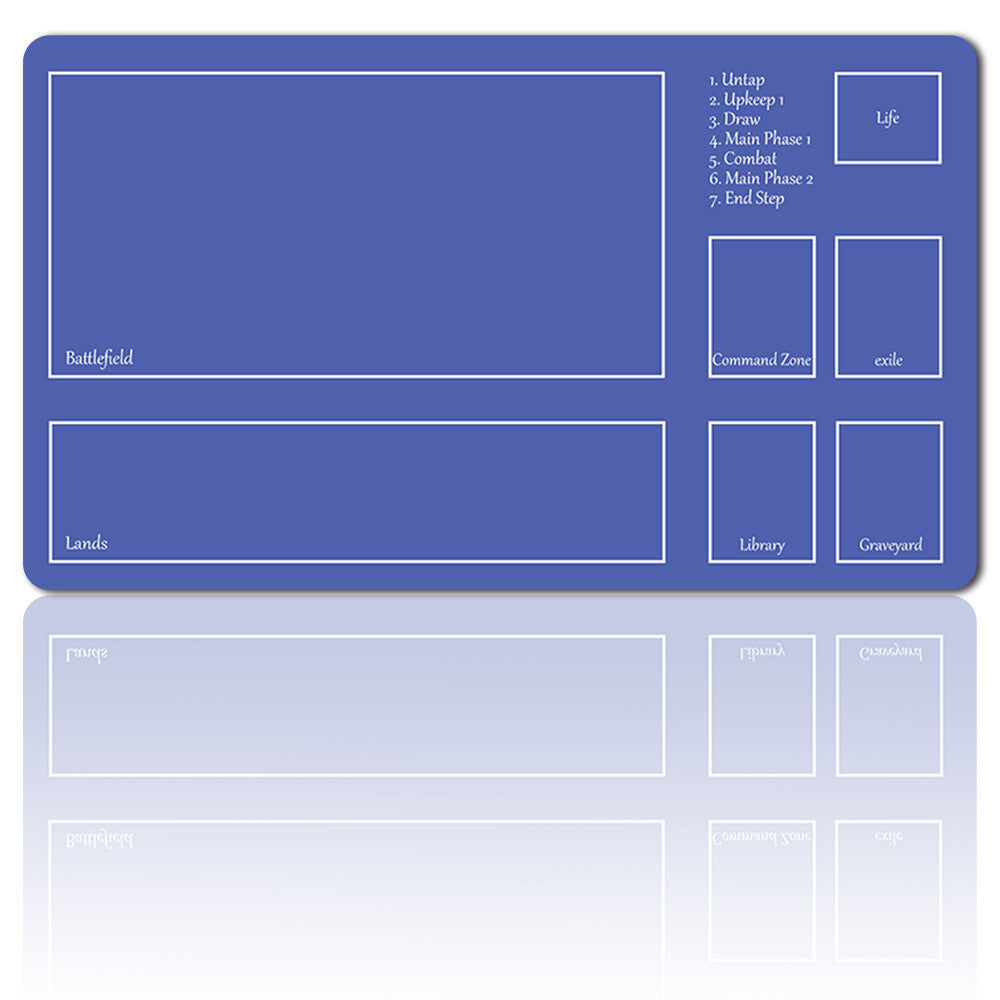 Blue - Board Game MTG Playmat Games Mousepad Table Mats Play Mat of TCG Stitched Edge