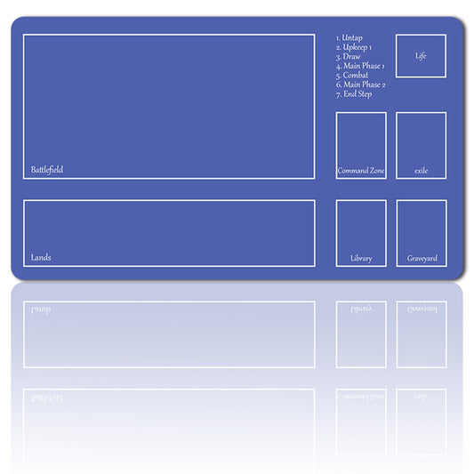 Blue - Board Game MTG Playmat Games Mousepad Table Mats Play Mat of TCG Stitched Edge