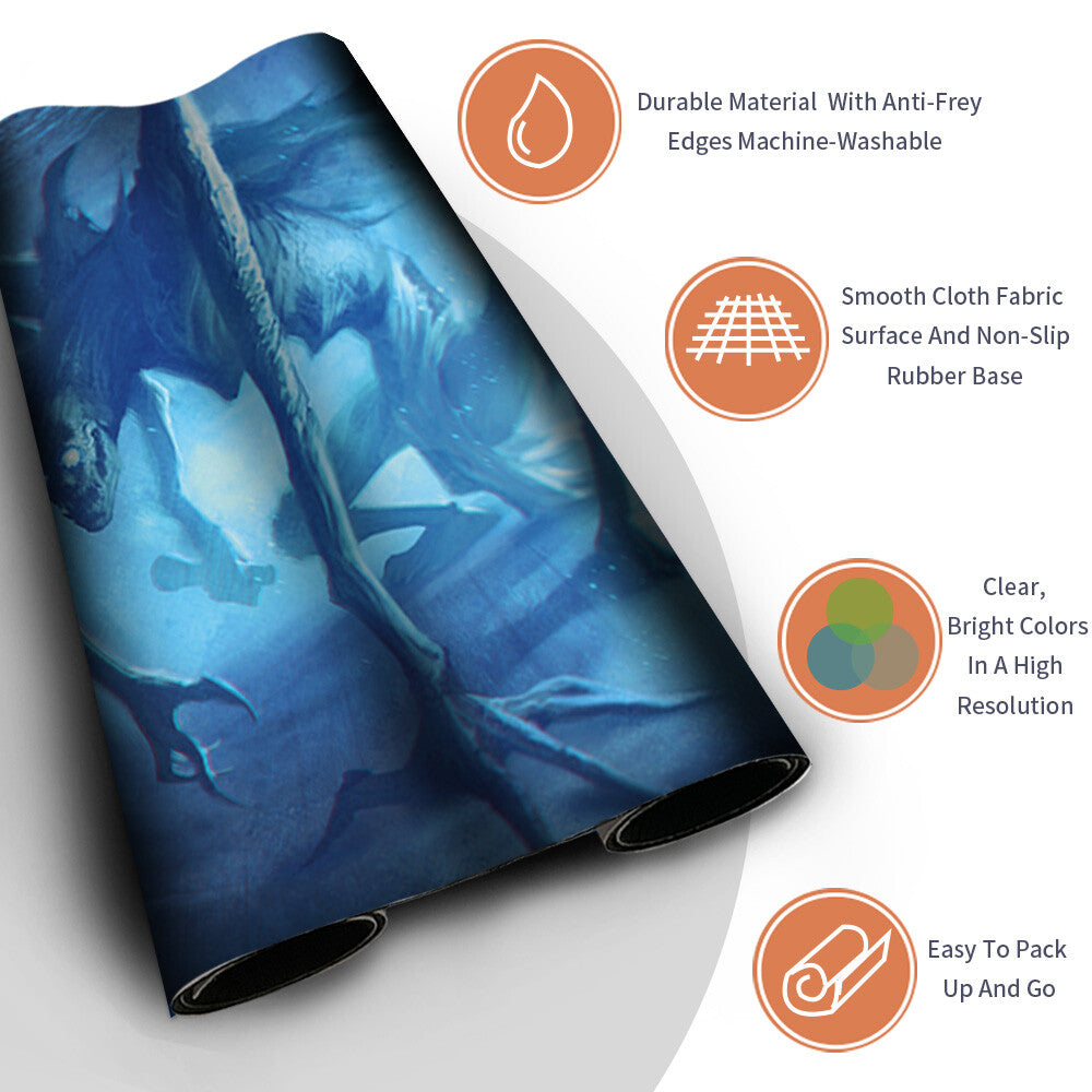 SILENT HALLCREEPER - Magic The Gathering MTG Playmat TCG CCG MTG Playmat Stitched Edge