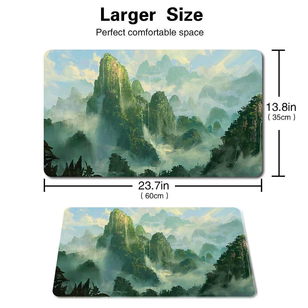 Unclaimed Territory - Board Game MTG Playmat Games Mousepad Play Mat of TCG Stitched Edge