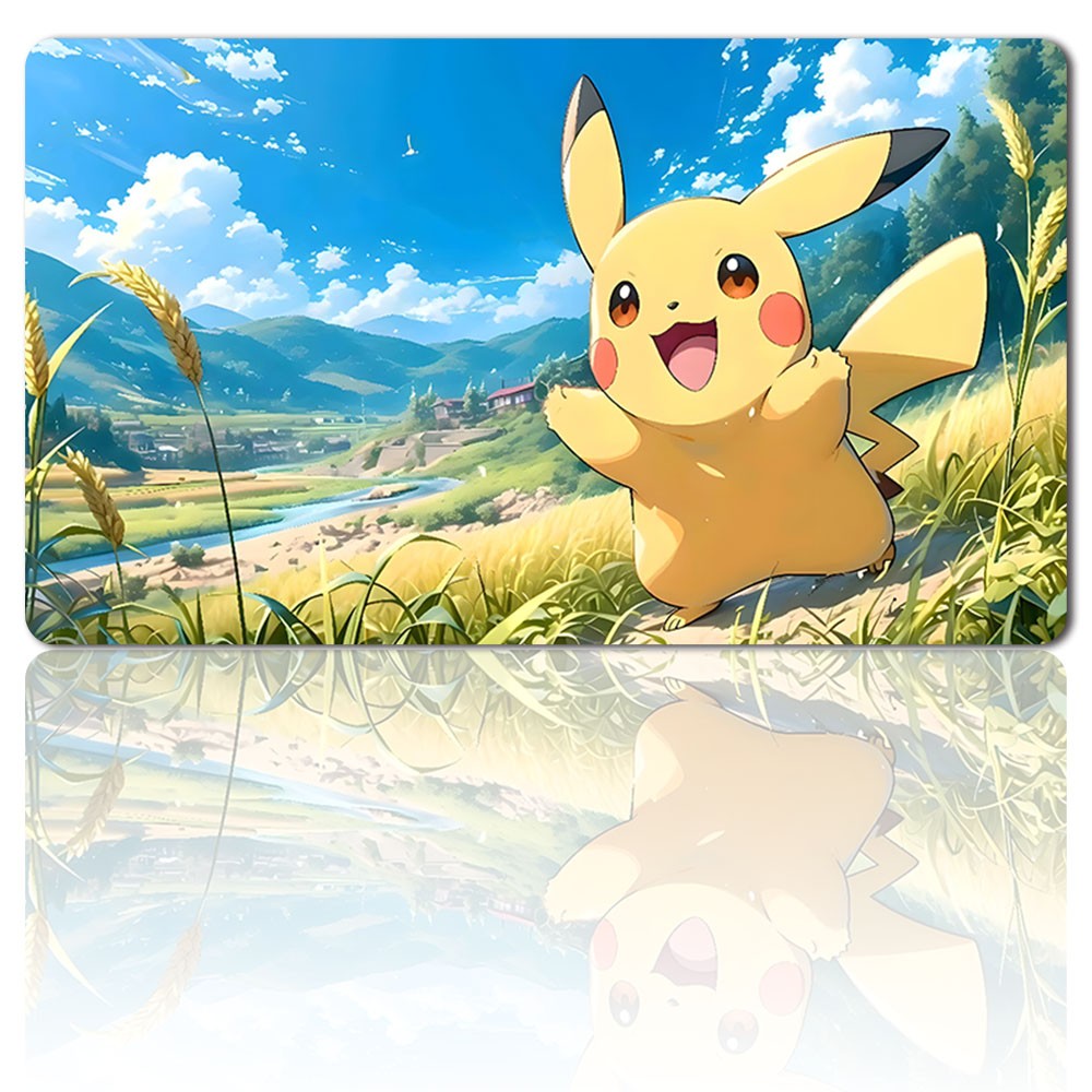 870981 - Board Game Pokemon Pikachu Playmat Stitched Edge Games Mousepad Play Mat of TCG